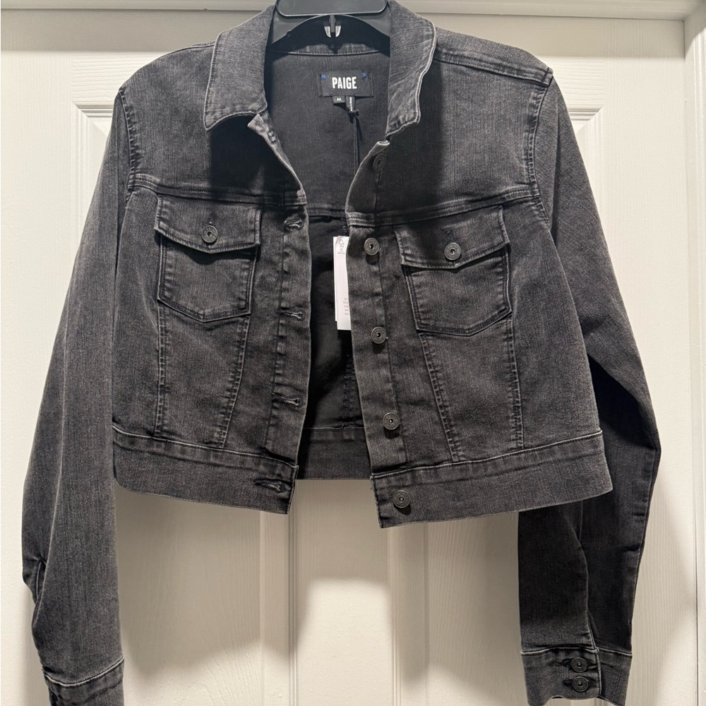 PAIGE Charcoal Jean Jacket